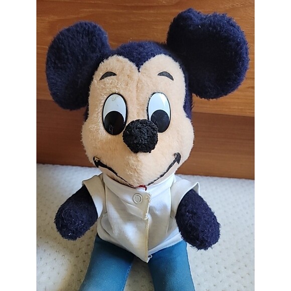 Vintage Mickey Mouse Plush Doll Disney World Characters Stuffed Toy - Picture 2 of 6